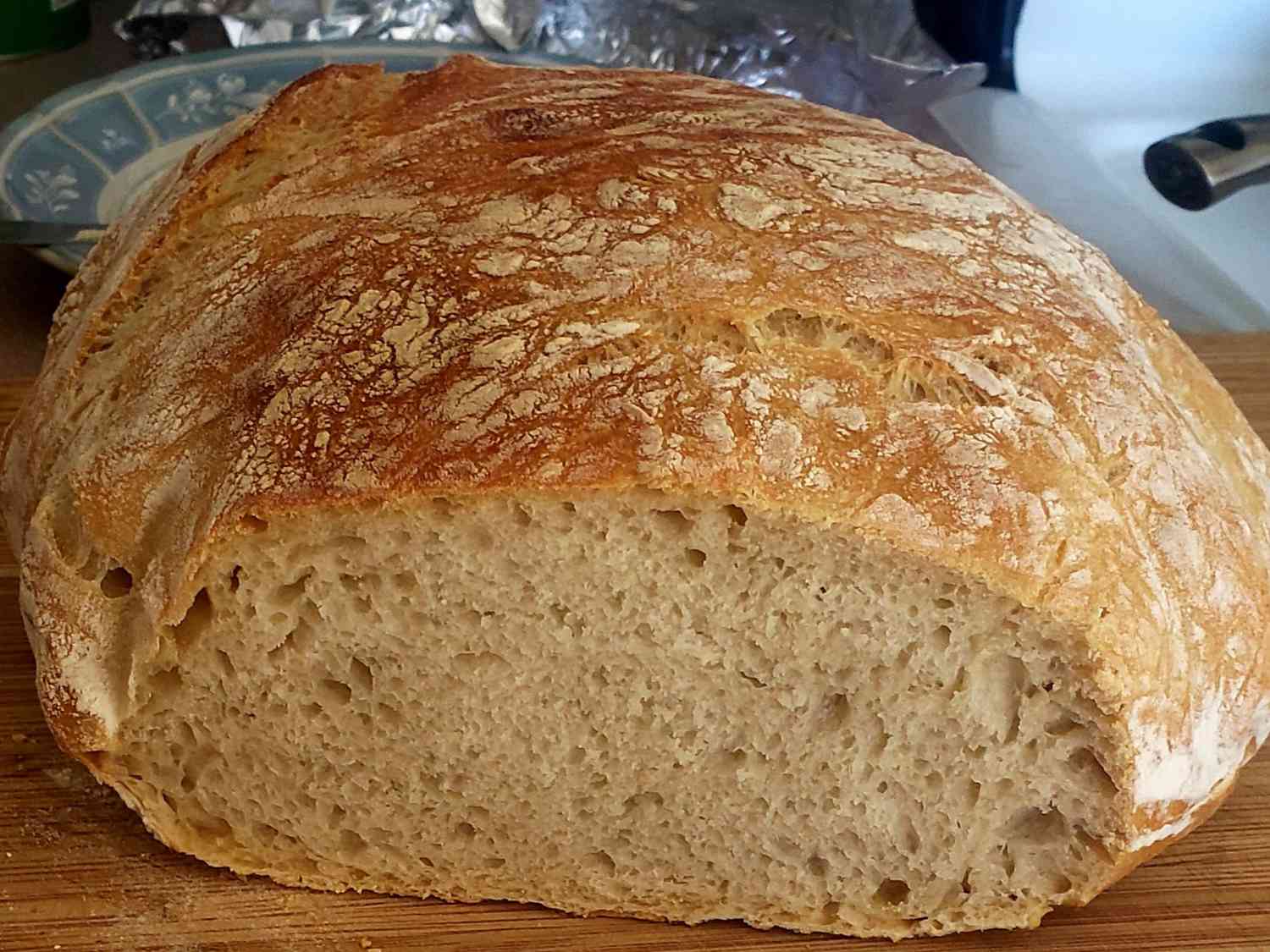 Хлеб из голландской духовки без кулака